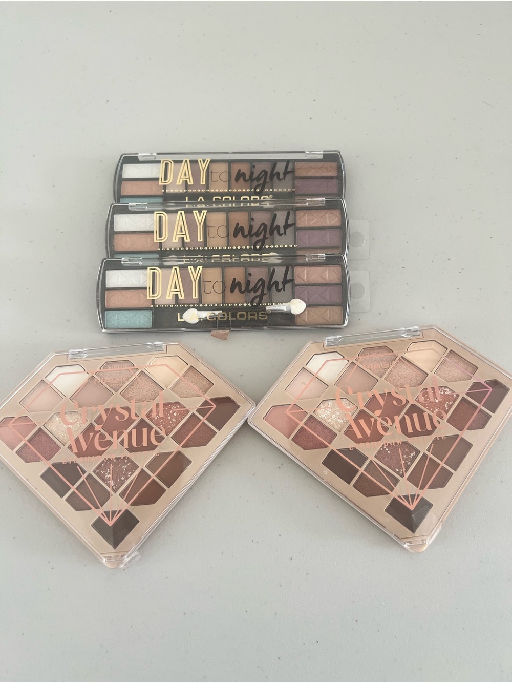 L.A. Colors Eyeshadow Palettes - Neutral, Rose & Champagne Tones